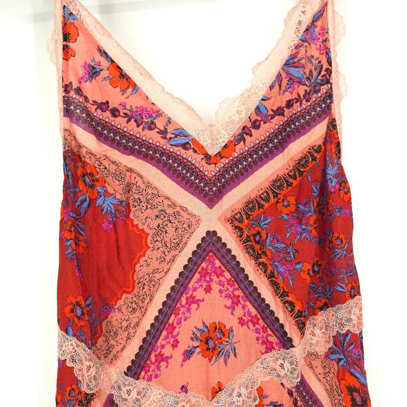 Free People Stevie Scarf Print Maxi Dress Size XS NWT - Picture 4 of 13